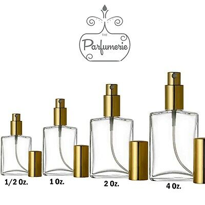 Perfume Spray Atomizer Glass Refillable  Empty Cologne   1/2, 1, 2, And 4 Oz.