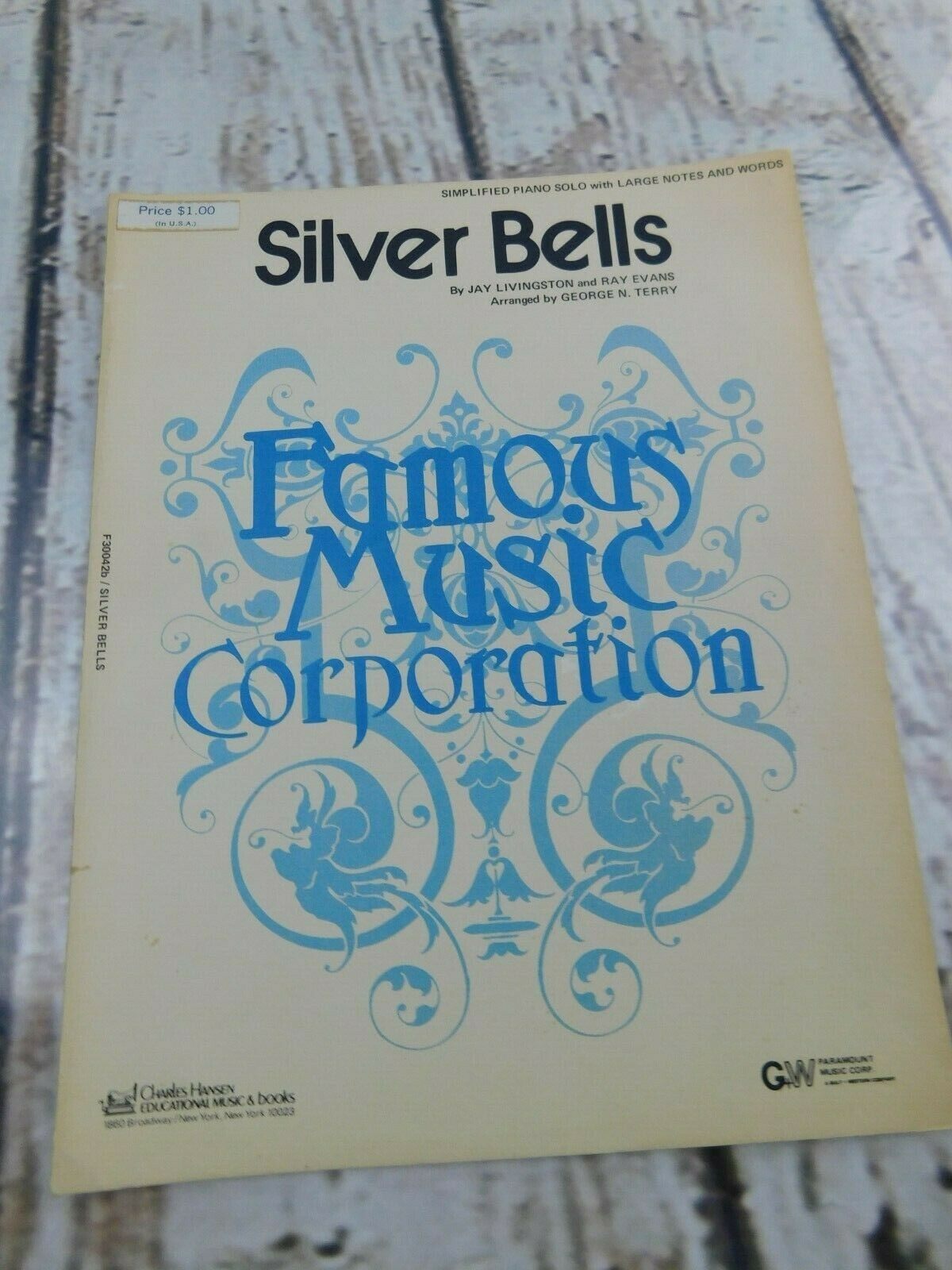 Silver Bells 1952 Vintage Christmas Sheet Music