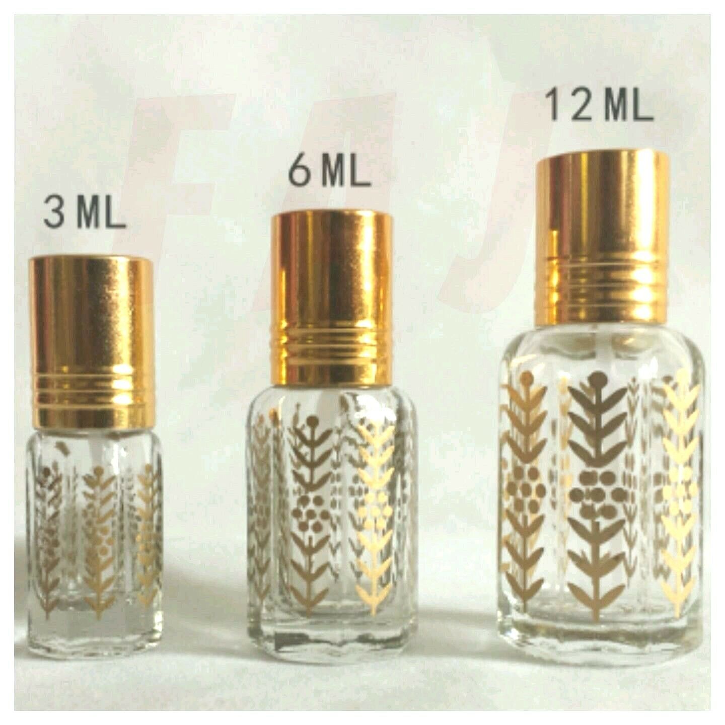 High Quality Empty Gold Design Perfume Oil/attar Bottles-stick On
