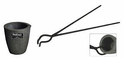 No 3 - 4 Kg Clay Graphite Foundry Crucible 19" Hinge Tongs Metal Casting Set